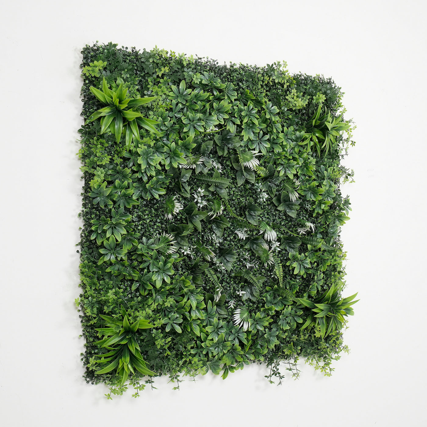 40" Emerald Nest: Artificial UV Protected Wall Panels 3D Mixed Plant Wall Hedge Decor For Home
