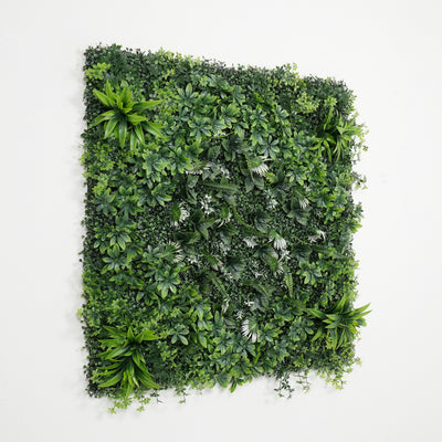 40" Emerald Nest: Artificial UV Protected Wall Panels 3D Mixed Plant Wall Hedge Decor For Home