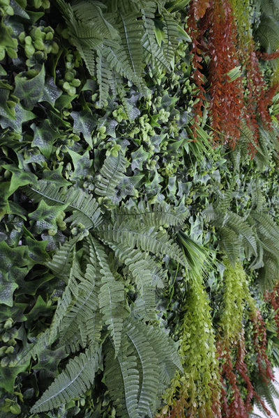 40" Sunshadow Grove: Artificial UV Protected Wall Panels 3D Mixed Plant Wall Hedge Decor For Home