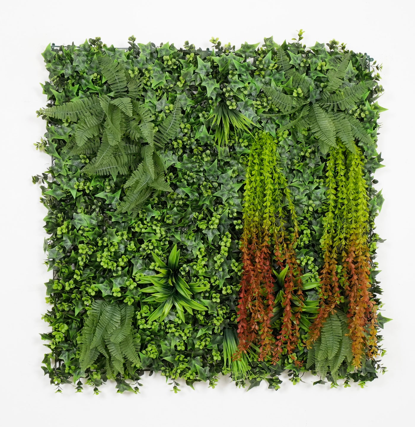 40" Sunshadow Grove: Artificial UV Protected Wall Panels 3D Mixed Plant Wall Hedge Decor For Home
