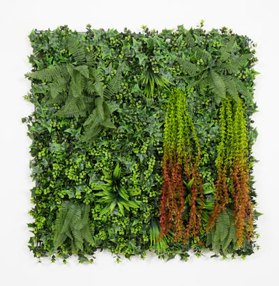 40" Sunshadow Grove: Artificial UV Protected Wall Panels 3D Mixed Plant Wall Hedge Decor For Home