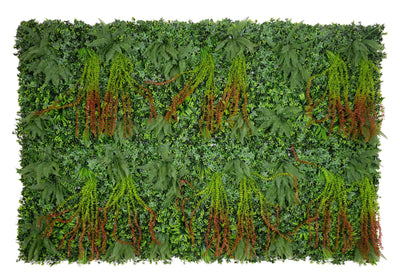 40" Sunshadow Grove: Artificial UV Protected Wall Panels 3D Mixed Plant Wall Hedge Decor For Home