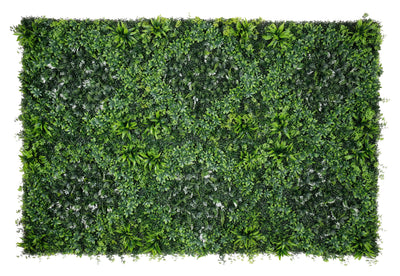 40" Emerald Nest: Artificial UV Protected Wall Panels 3D Mixed Plant Wall Hedge Decor For Home