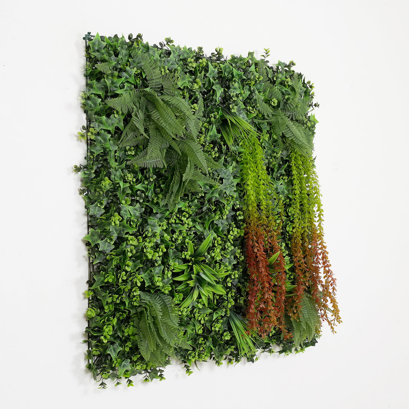 40" Sunshadow Grove: Artificial UV Protected Wall Panels 3D Mixed Plant Wall Hedge Decor For Home