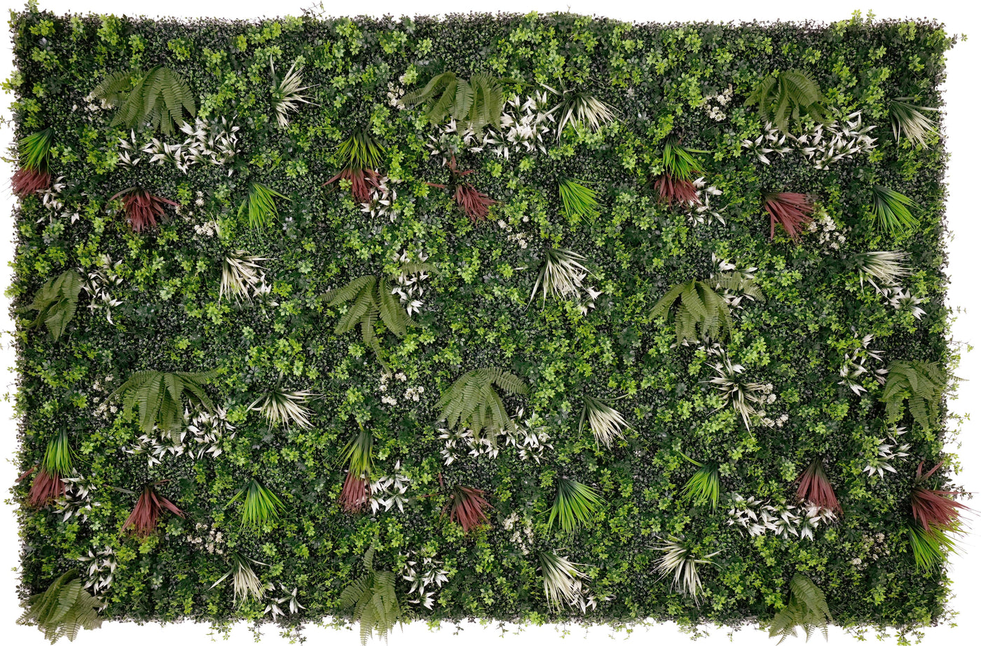 40" Tropical Mirage: Artificial UV Protected Wall Panels 3D Mixed Plant Wall Hedge Decor For Home
