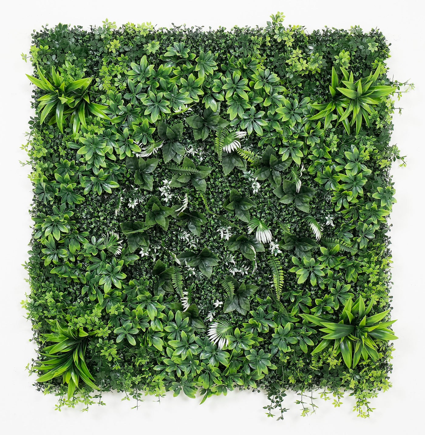 40" Emerald Nest: Artificial UV Protected Wall Panels 3D Mixed Plant Wall Hedge Decor For Home