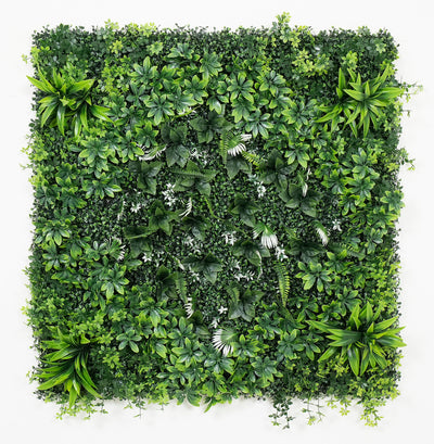 40" Emerald Nest: Artificial UV Protected Wall Panels 3D Mixed Plant Wall Hedge Decor For Home