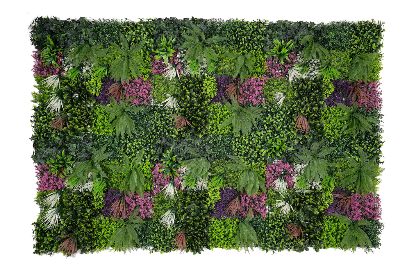 40" Rainforest Tapestry: Artificial UV Protected Wall Panels 3D Mixed Plant Wall Hedge Decor For Home
