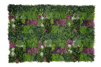 40" Rainforest Tapestry: Artificial UV Protected Wall Panels 3D Mixed Plant Wall Hedge Decor For Home
