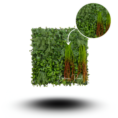 40" Tanglewood Falls: Artificial UV Protected Wall Panels 3D Mixed Plant Wall Hedge Decor For Home