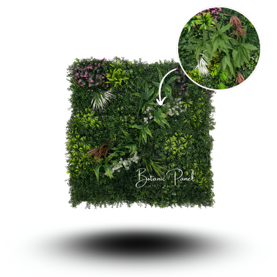 40" Echoes of Eden: Artificial UV Protected Wall Panels 3D Mixed Plant Wall Hedge Decor For Home