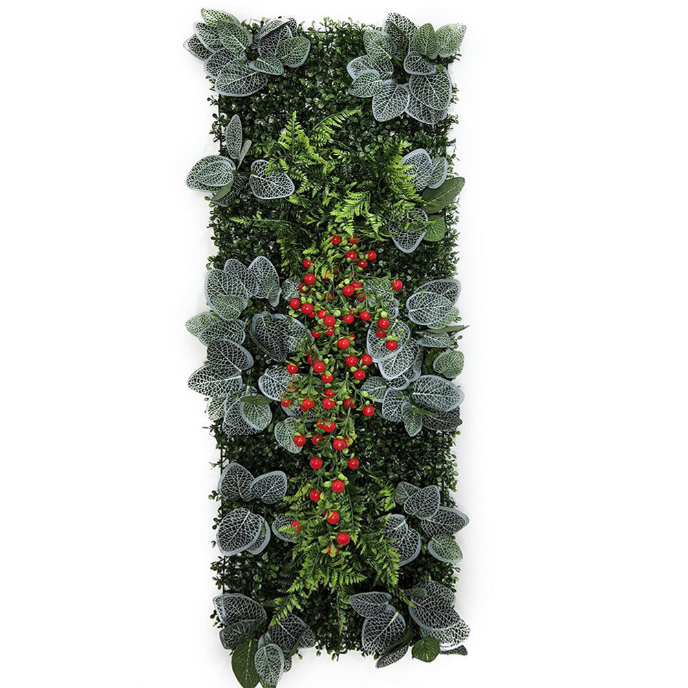 40x120CM Green Artificial Plant Fittonia Wall