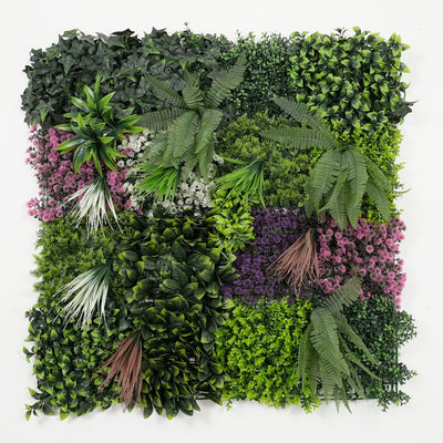 40" Rainforest Tapestry: Artificial UV Protected Wall Panels 3D Mixed Plant Wall Hedge Decor For Home