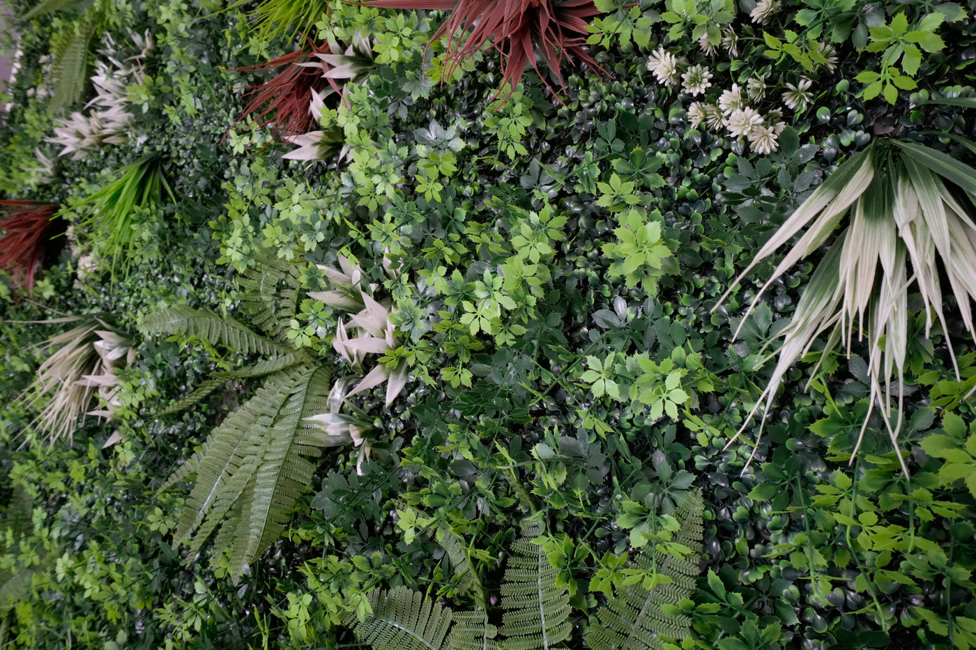 40" Tropical Mirage: Artificial UV Protected Wall Panels 3D Mixed Plant Wall Hedge Decor For Home