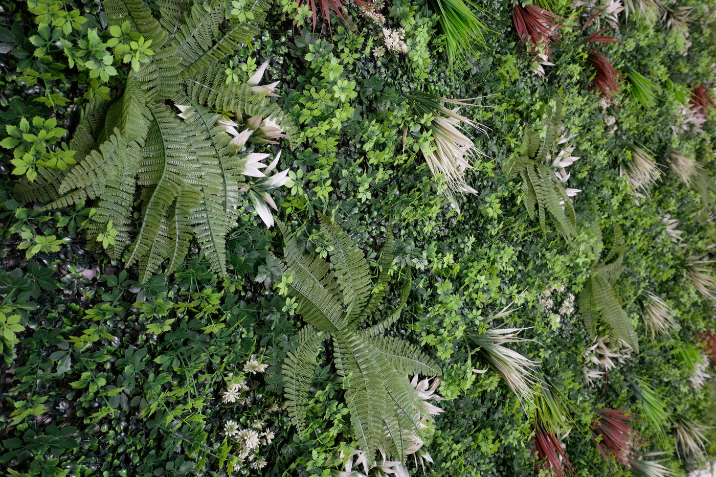 40" Tropical Mirage: Artificial UV Protected Wall Panels 3D Mixed Plant Wall Hedge Decor For Home